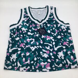 The Bubble Womens Claire Tank Top Green Size Medium NWT